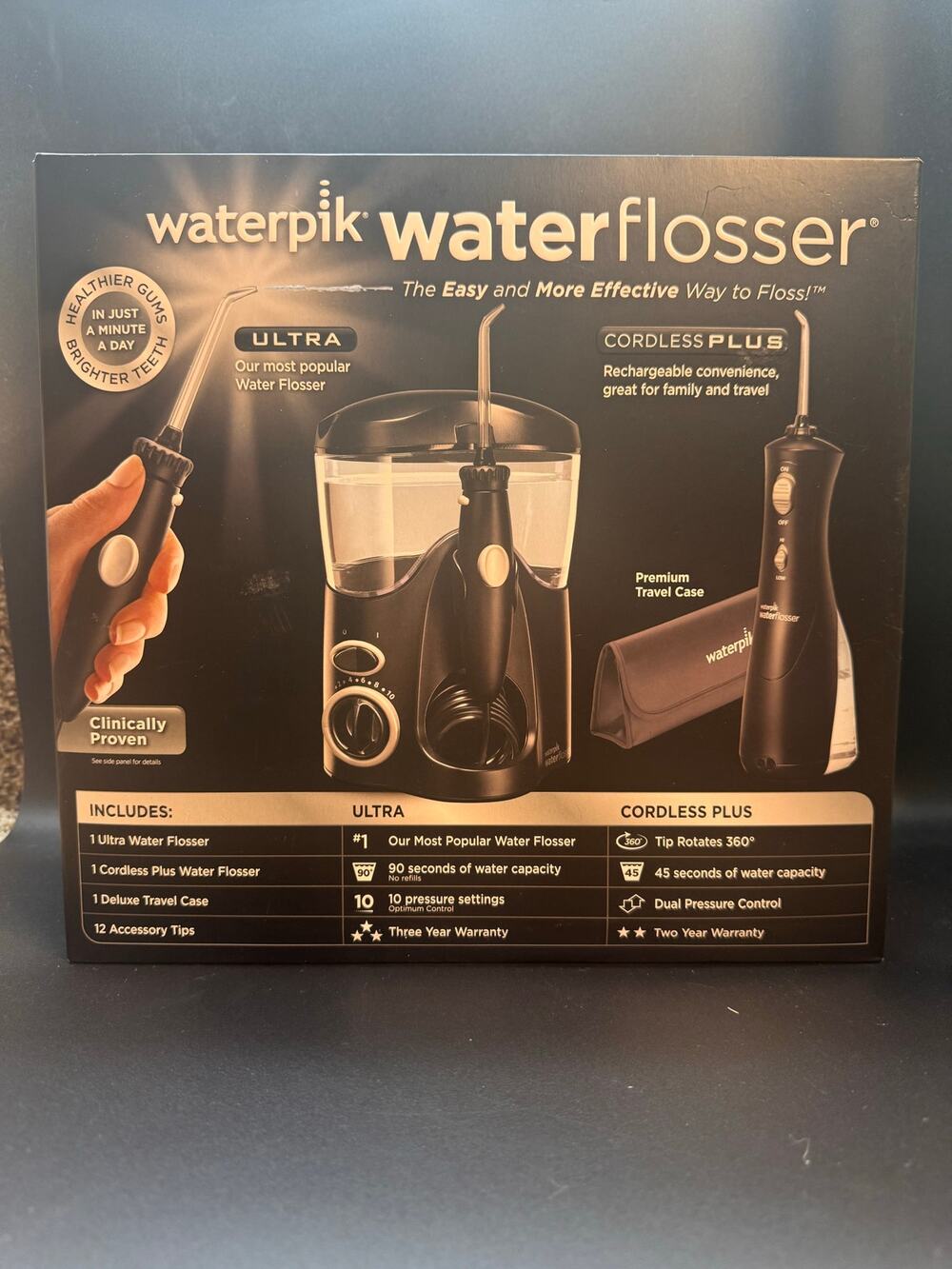 Waterpik Water Flosser Ultra cordless plus - factory sealed box